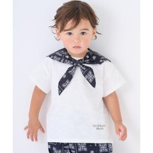 tシャツ 「ELEPHANT」セーラー衿取り外し半袖Tシャツ キッズ 子供服 男の子 女の子