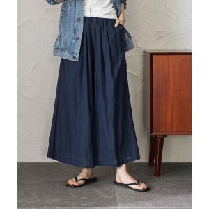 ワイドパンツ パンツ エアリーボイルフレアパンツ レディース