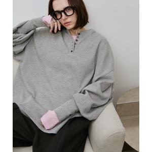 ヘンリーネック tシャツ サーマルへンリーフレアプルオーバー レディース