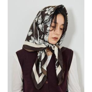 スカーフ バンダナ ボタニカル大判スカーフ レディース