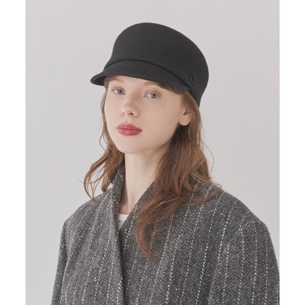 キャップ 帽子 レディース Chapeau d' O  Felt Flat top Cap / シャ...