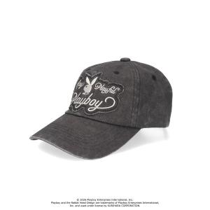 キャップ 帽子 レディース PLAYBOY  GRUNGE WASHED CAP / プレイボーイ レディース