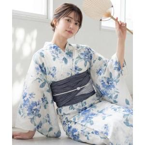 セパレート浴衣 浴衣 「floro by SOUBIEN」セパレート浴衣3点セット（二部式浴衣＋兵児帯＋伊達締） レディース