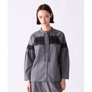 ブラウス シャツ heather eyelash lace blouse レディース