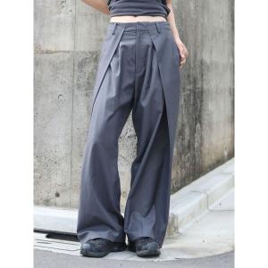 ワイドパンツ パンツ ワイドシルエットスラックスパンツ レディース