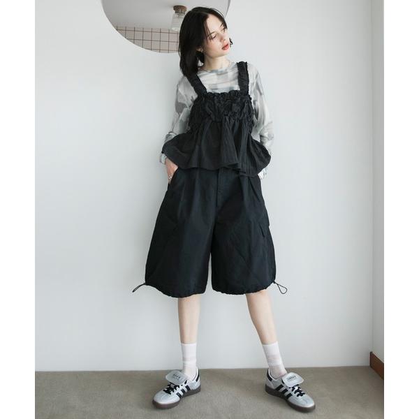 「forksy.」 カーゴパンツ FREE ブラック レディース