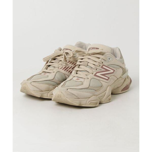 「New Balance」 ローカットスニーカー 25.0cm ベージュ レディース