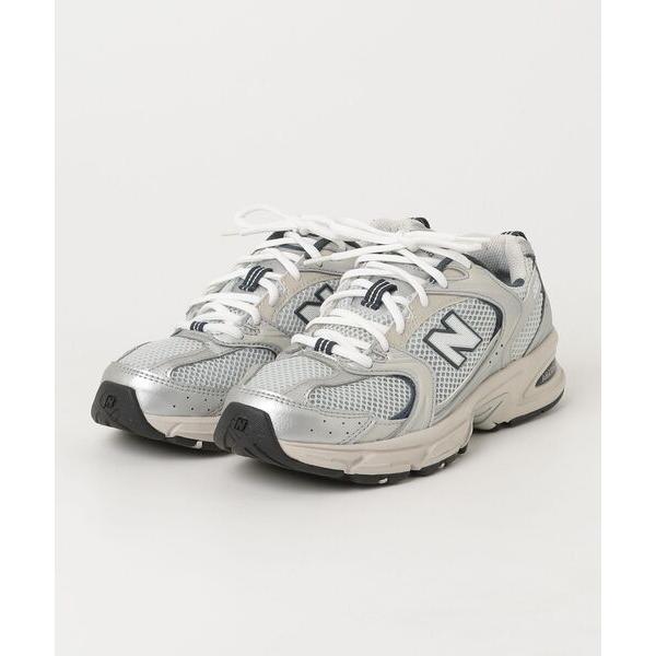 「New Balance」 ローカットスニーカー 24.0cm シルバー メンズ