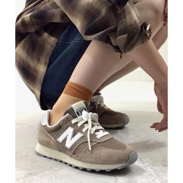 「New Balance」 ローカットスニーカー 24.0cm ブラウン レディース