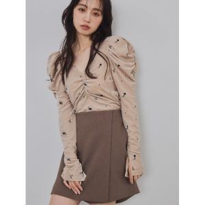 パンツ ラップデザインミニスカショーパン レディース
