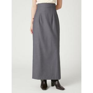 ロング スカート ハイウエストＩラインスカート