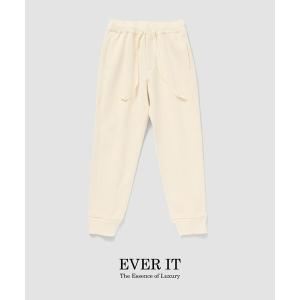 ワイドパンツ スウェットパンツ ジャージ ESTNATION / ミラノリブ リブパンツ 「EVER IT」 メンズ