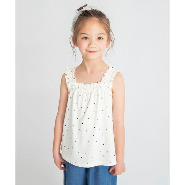 タンクトップ 肌着 「接触冷感」フリルタンクトップ キッズ 子供服 女の子