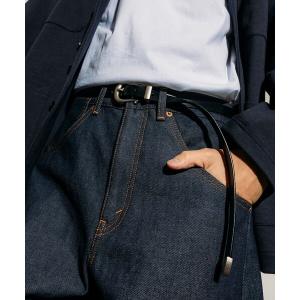ベルト 牛革ウエスタンナローベルト/リアルレザー...の商品画像