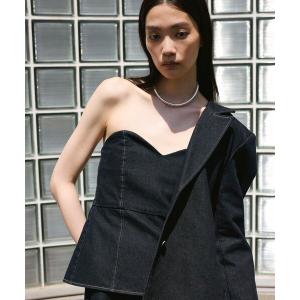 チューブトップ ベアトップ 「2026AW Debut」「UNFORM」デニムビスチェ