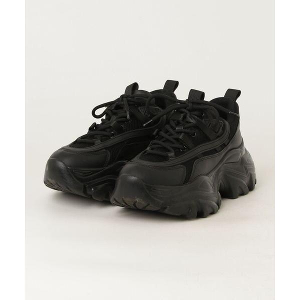 「STEVE MADDEN」 ローカットスニーカー 24.5cm ブラック レディース