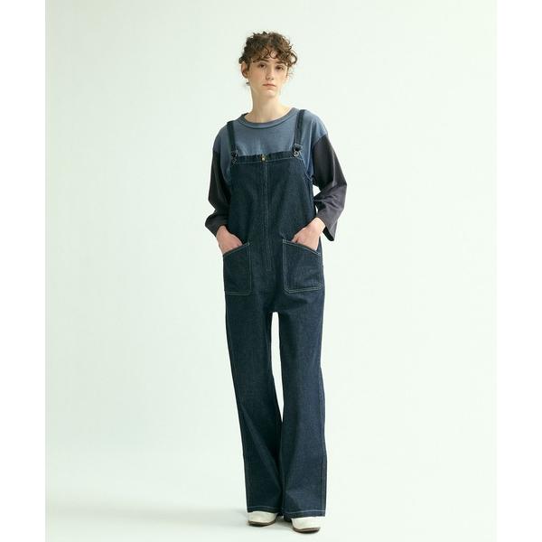 「Johnbull」 オーバーオール MEDIUM ダークインディゴブルー レディース