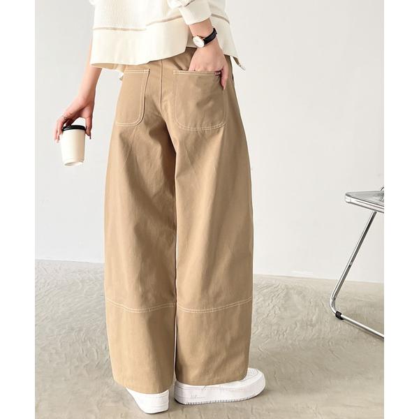 「Java」 パンツ MEDIUM ベージュ レディース