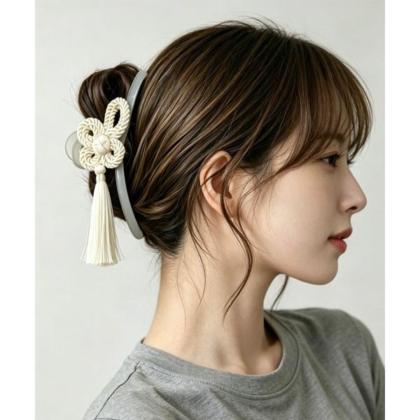 ヘアクリップ チャイナモチーフ タッセル ヘアクリップ