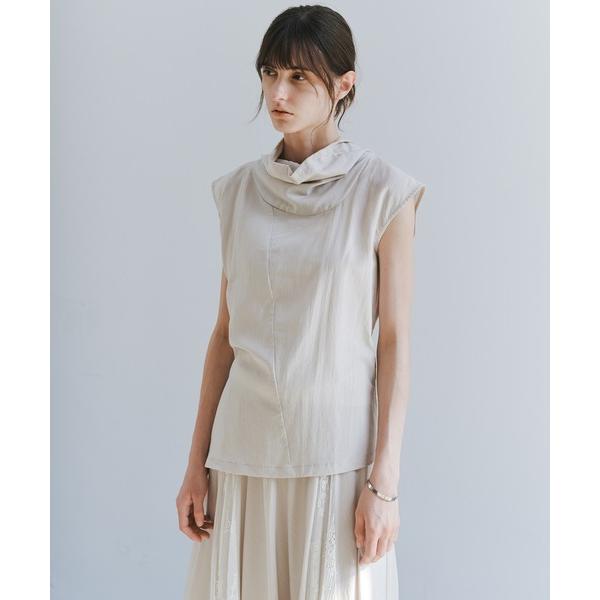 ブラウス シャツ 「tageechita」ドレープネックバックタイブラウス レディース