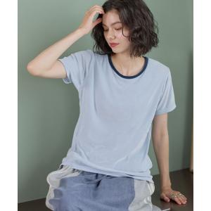 tシャツ 半袖 シアーベロアリンガーT レディース