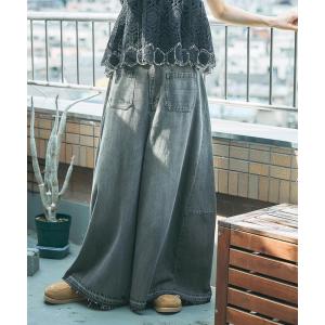 ワイドパンツ ジーンズ デニム デニムパンツ スーパーバギーフレアパンツ　「NKJ 2026AW」 レディース｜ZOZOTOWN Yahoo!店
