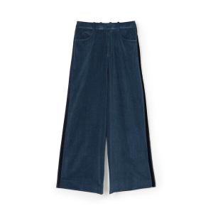 ワイドパンツ パンツ コットンベルベットデニム ワイドパンツ レディース