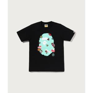 tシャツ 半袖 STICKERS ON APE HEAD TEE レディース