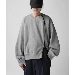 トレーナー スウェット 「Neucon」TWIST-ZIP VOLUME OVER SWEAT / ツイストジップボリュームオーバースウェットプルオーバー / セットアップ対応 メンズ