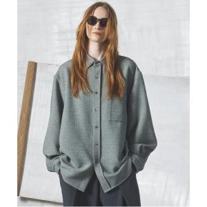 シャツ 「UNISEX」Tweed Prime-Over Long Sleeve Shirt/ツイードプライムオーバーレギュラーシャツ「MAISON SPECIAL/メゾンスペシャル」 メンズ レディース
