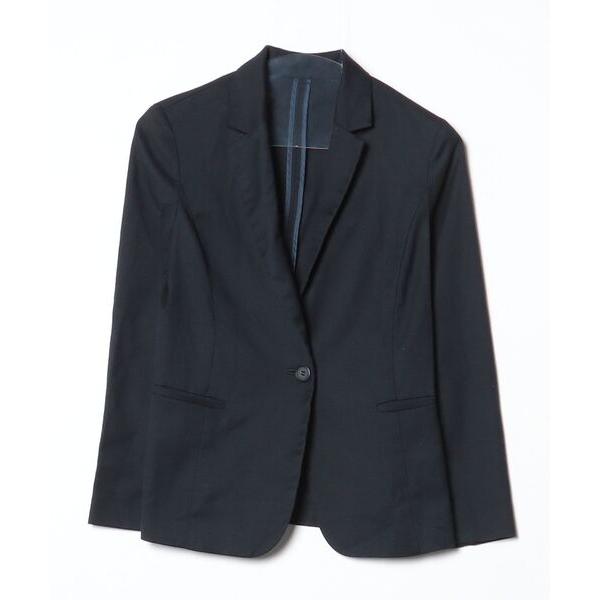 「NATURAL BEAUTY BASIC」 テーラードジャケット MEDIUM ネイビー レディー...