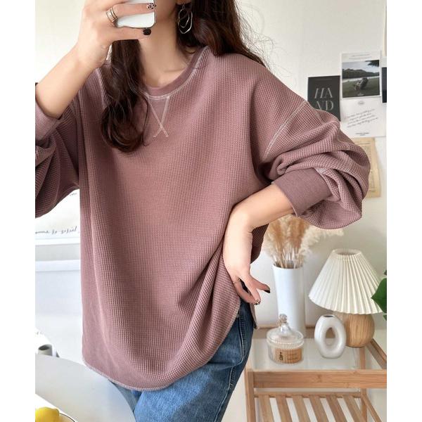 「Java」 長袖カットソー MEDIUM ピンク レディース