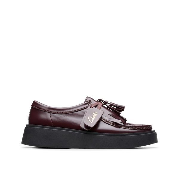 「Clarks」 シューズ UK4 パープル レディース