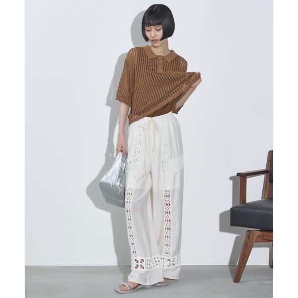 「THE YOn」 パンツ FREE オフホワイト レディース