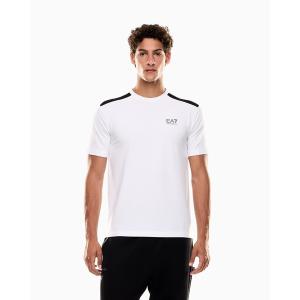 tシャツ 「オンライン限定」「エンポリオ アルマーニ EA7」Dynamic Athlete クルーネック Tシャツ Natural VENTUS7テクニカルファブリック メンズ