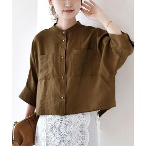 ブラウス シャツ 「手洗い可」NEW シルク混 シアー 羽織 シャツ レディース