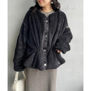 ブルゾン アウター 「WEB先行予約」「TATRAS/タトラス」 ANNABELLA ノーカラーボアフリースブルゾン レディース
