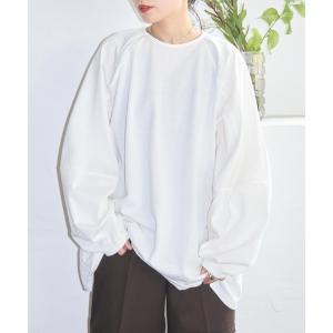 tシャツ 「THE MOOD」 パフスリーブ ロンTEE：カットソー レディース
