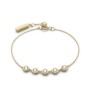 ブレスレット 「OLIVIA BURTON/オリビアバートン」トレンド - エバー スタックト クリスタル ゴールド ブレスレット レディース