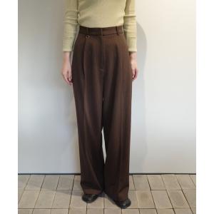パンツ CLANE 2WAY TUCK STRAIGHT PANTS レディース