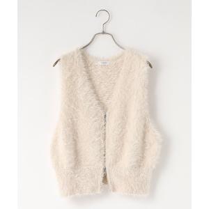 ベスト ジレ シャギーＺＩＰショートベスト 824182 レディース
