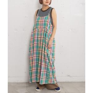 ワンピース 「made in INDIA」Madras check Dress