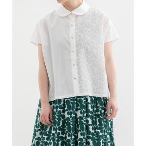 ブラウス シャツ 半袖 misc Rondeフレンチスリーブシャツ レディース