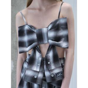 Shirt Sleeve Ribbon Bustier / シャツスリーブリボンビスチェ レディース