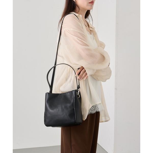 ハンドバッグ 「cache cache」チェーンハンドルボックス仕切りBAG