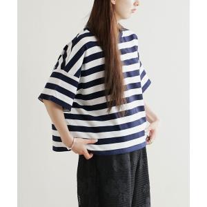 tシャツ 半袖 オーバーシルエット ボーダーTシャツ レディース