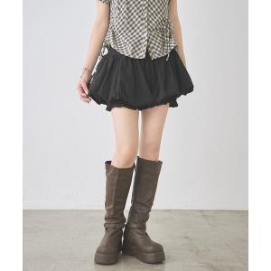 スカート バルーンレイヤードミニスカート