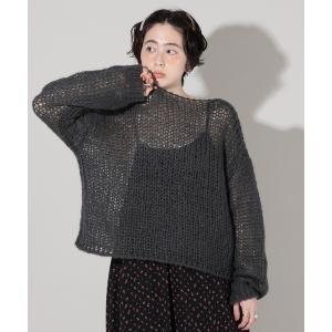ニット セーター モヘアライクニット レディース