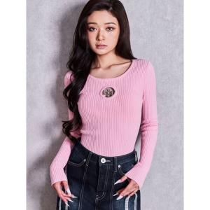 ニット セーター GG bijou MOLD long sleeveニットトップス レディース