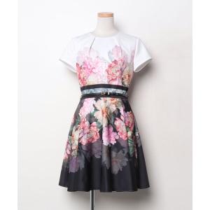 「Ted Baker」 半袖ワンピース 1 ピンク レディース
